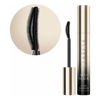 Claresa Sexy Black Volume & Curl Mascara maskara zhusťujúca a podkrúcajúca 10 g