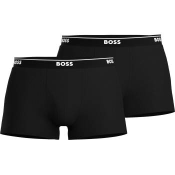 Boss Боксерки Boss 2 Pack Logo Waistband Trunks - Black 001