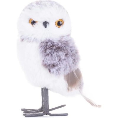 MagicHome Sova Vánoce fialová 13 cm