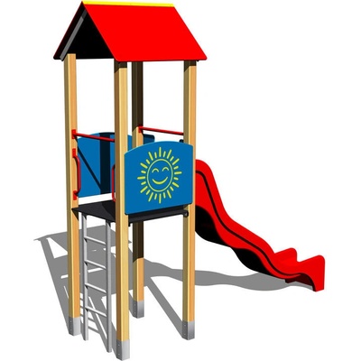 Playground zostava so šmýkačkou 4U118D-15