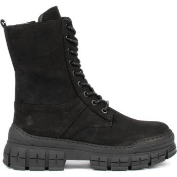 Image 1 of Дамски боти от естествена кожа набук с цип и връзки