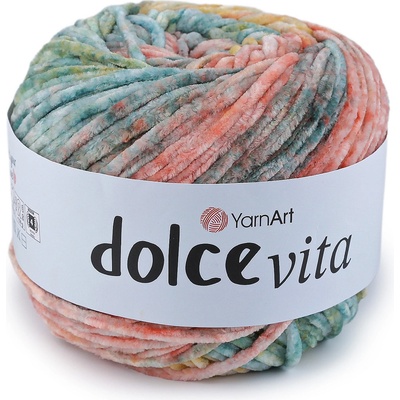 Prima-obchod Pletací žinylková příze Dolce Vita 150 g, barva 5 (3402) multikolor