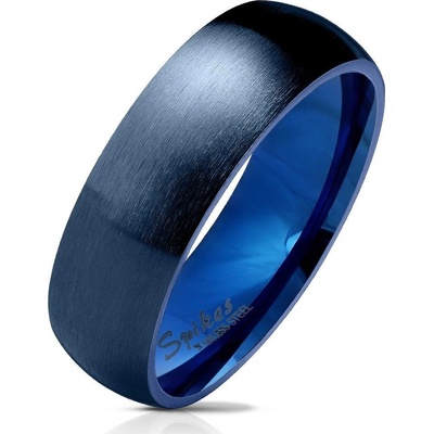 Šperky4U Modrý ocelový prsten OPR0072 6