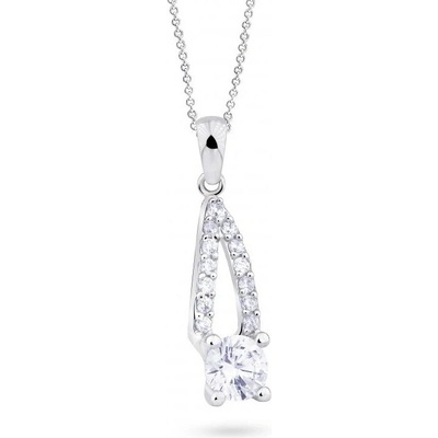 Cutie Jewellery Očarujúce prívesok z bieleho zlata so zirkónmi Z8051 40 10 X 2