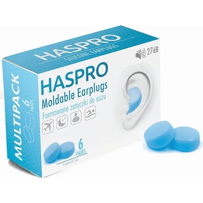 Haspro 6p силиконови тапи за уши, сини (epum2003)
