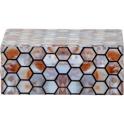 Bloomingville Декоративна кутия за съхранение от полирезин 13x10x5 cm Domino - Bloomingville (82068024)
