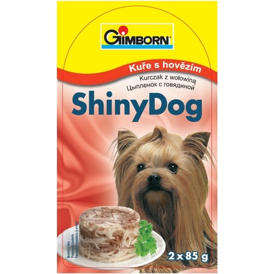 GimDog Shiny Dog kuracie + hovädzie 2 x 85 g