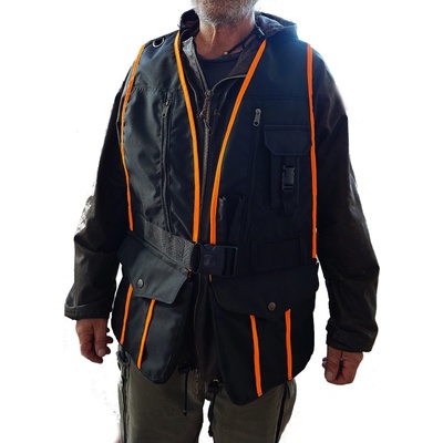 Bracco vesta pro psí sporty, černá/oranžová XS/S