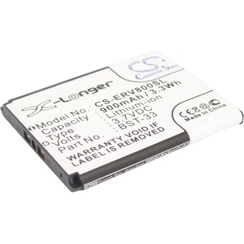 Cameron Sino Sony Ericsson BST-33 Li-ion 900mAh CS-ERV800SL