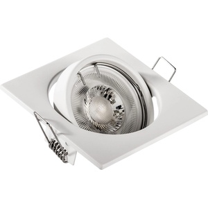 MAX-LED Вградено осветително тяло 1xGU10/MR16/10W/230V 9x9 см бяло (MX0313)