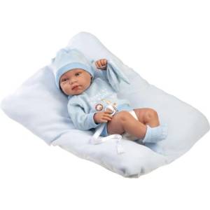 Llorens 84345 NEW BORN МОМЧЕ - реалистична кукла бебе с цяло винилово тяло (4-84345)