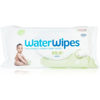 WaterWipes Baby Wipes Soapberry нежни мокри кърпички за бебета 60 бр