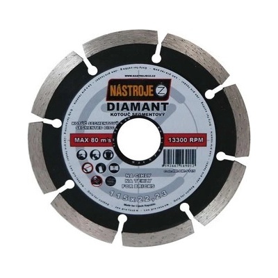 Nástroje cz Kotouč diamantový segmentový 115 x 2,0 x 22,2 mm IM-DK-S115