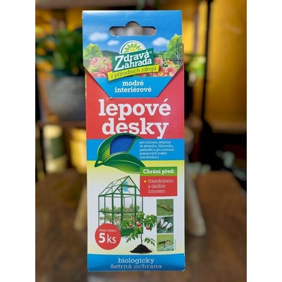 Lepové desky modré (5 ks) na třásněnky