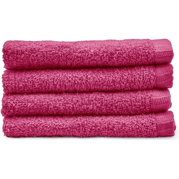 Catherine Lansfield Тъмнорозови бързосъхнещи памучни кърпи в комплект от 4 бр. 30x30 cm Quick Dry - Catherine Lansfield (TW/56250/W/FC4/HP)