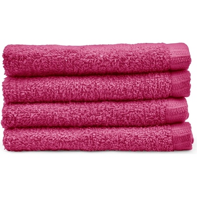 Catherine Lansfield Тъмнорозови бързосъхнещи памучни кърпи в комплект от 4 бр. 30x30 cm Quick Dry - Catherine Lansfield (TW/56250/W/FC4/HP)