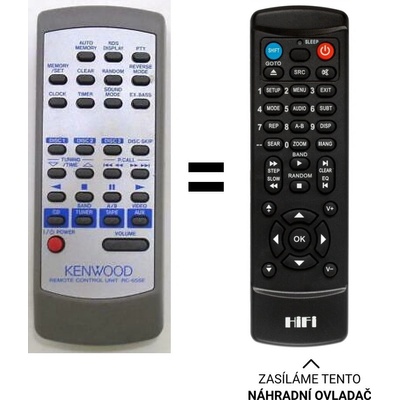 Diaľkový ovládač Predátor Kenwood XD-655E, RC655E