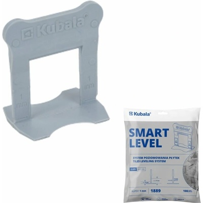 KUBALA Smart level - spony VYSOKÉ 1mm, 100ks 1889 33628