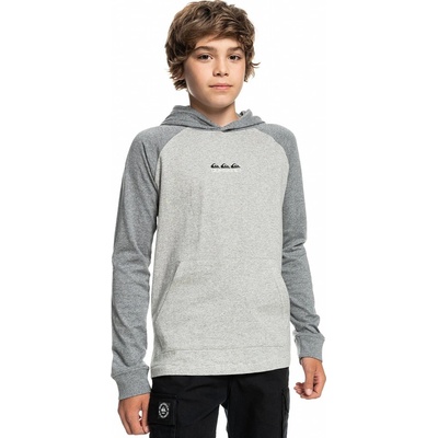 Quiksilver tričko Buxton Raglan Youth Dark Grey Heather