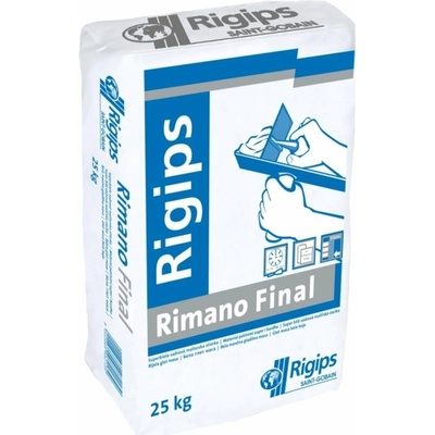 Rigips Rimano Final super biela veľmi jemná sadrová maliarska stierka 25 kg