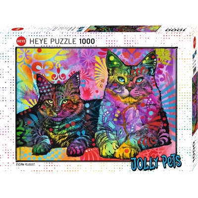 Heye Пъзел Heye от 1000 части - Две отдадени котки, Дийн Русо (29864)