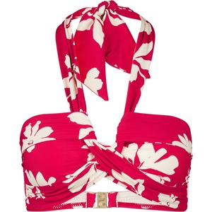 Seafolly Дамско бикини горнище Seafolly Mayflower Halter Bandeau Bikini top - Cosmo Red - размер 40 (EU) (150-6637-0115)