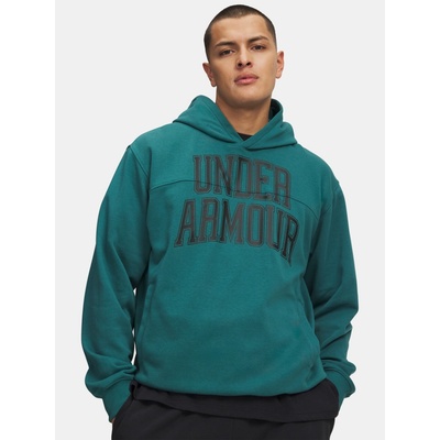 Under Armour UA Rival LW Graphic Hoodie-GRN Zelená