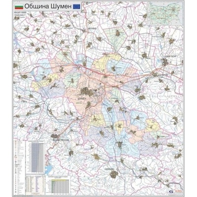 Mapmedia Карта на община Шумен