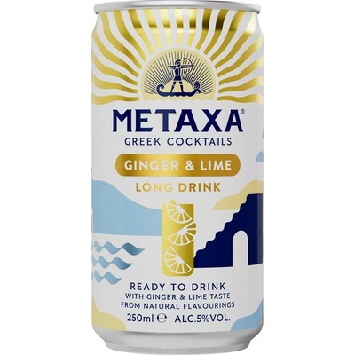 Metaxa Ginger&Lime 5% 0,25 l (plech)