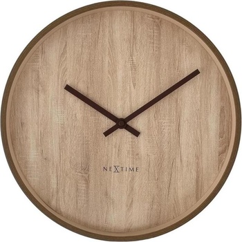 NeXtime Стенен часовник Oslo 30 см светло дърво (3329)
