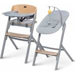 KinderKraft Комплект столче за хранене и шезлонг KinderKraft - Livy и Calmee, дървени (KHLICA00WOD0000) - ozone