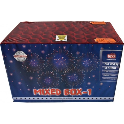 Ohňostroj Baterie výmetlic MIXED BOX 1 54 ran 2 1 Čína U7366