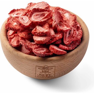 Bery Jones Valentýnské Jahody plátky lyofilizované XXL 200 g – Zboží Dáma
