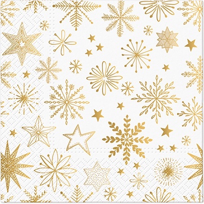 PAW Obrúsky L Shiny snowflakes 33x33cm