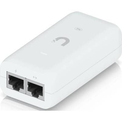 Ubiquiti PoE инжектор Ubiquiti U-POE-EU, 1Gbps, 15W, бял (U-PoE-EU)
