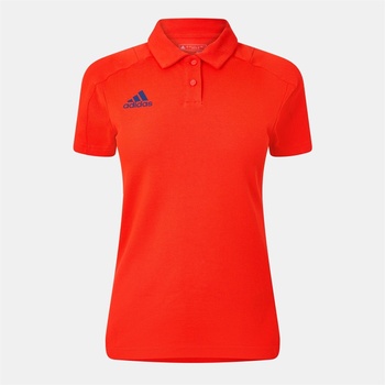 Image 1 of adidas Блуза с яка Adidas Women's Short-Sleeve Polo Shirt - Red