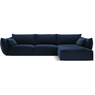 Mazzini Sofa Тъмносин кадифен ъглов диван (десен ъгъл) Vanda - Mazzini Sofas (MAZ_RC_51_F1_VANDA2)