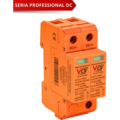 VCX DC fotovoltaický zvodič prepätia triedy C 2P (T2) 1000V PV 385