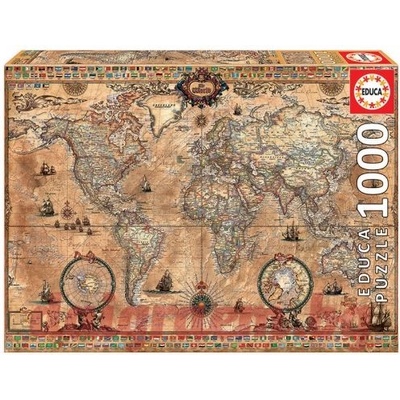 Educa Пъзел educa 15159 - 1000 части - Антична карта на света (edu15159)