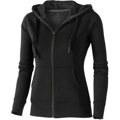 Elevate Arora Hooded Full Zip Ladies Sweater čierna