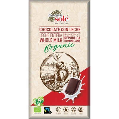 Solé Čokoláda mliečna 39 % Bio 100 g
