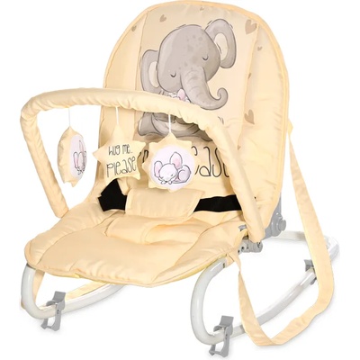 Lorelli Classic ШЕЗЛОНГ eliza yellow cute elephant