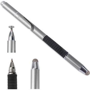4smarts Тъч писалка с три различни накрайника - 4smarts 3in1 Stylus Pen PRO (сребрист) (4S466017)