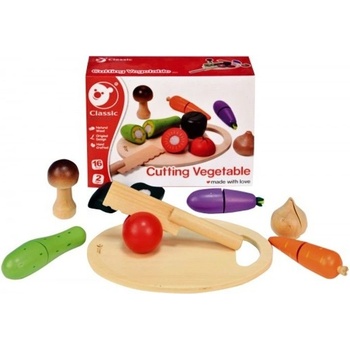 Teddies krájacie ovocie a zelenina drevo