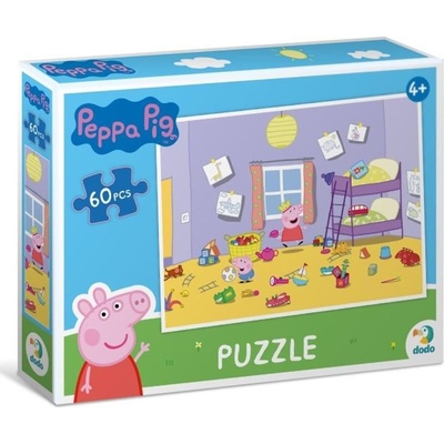 DODO Prasátko Peppa Hrátky v pokojíčku 60 dílků