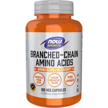 NOW NOW Branched Chain Amino Acids, 120 Veg Capsules