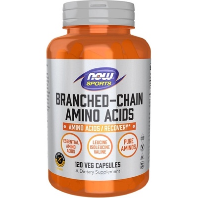 NOW NOW Branched Chain Amino Acids, 120 Veg Capsules