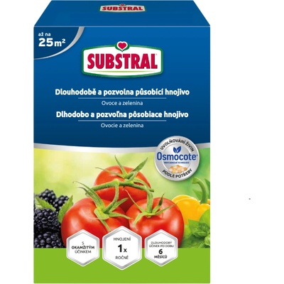 Substral Osmocote dlouhodobé hnojivo pro ovoce zeleninu 750 g – Hledejceny.cz