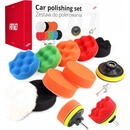 AMiO Sada leštících kotoučů s adaptérem 9ks + kotouč 80mm + adaptér M14