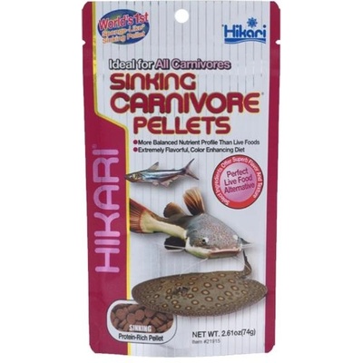 Hikari Храна Sinking Carnivore Pellets, 74 g